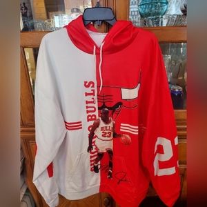 NWOT Men's Size 2X Chicago Bulls Michael Jordan Hoodie By Garment One
